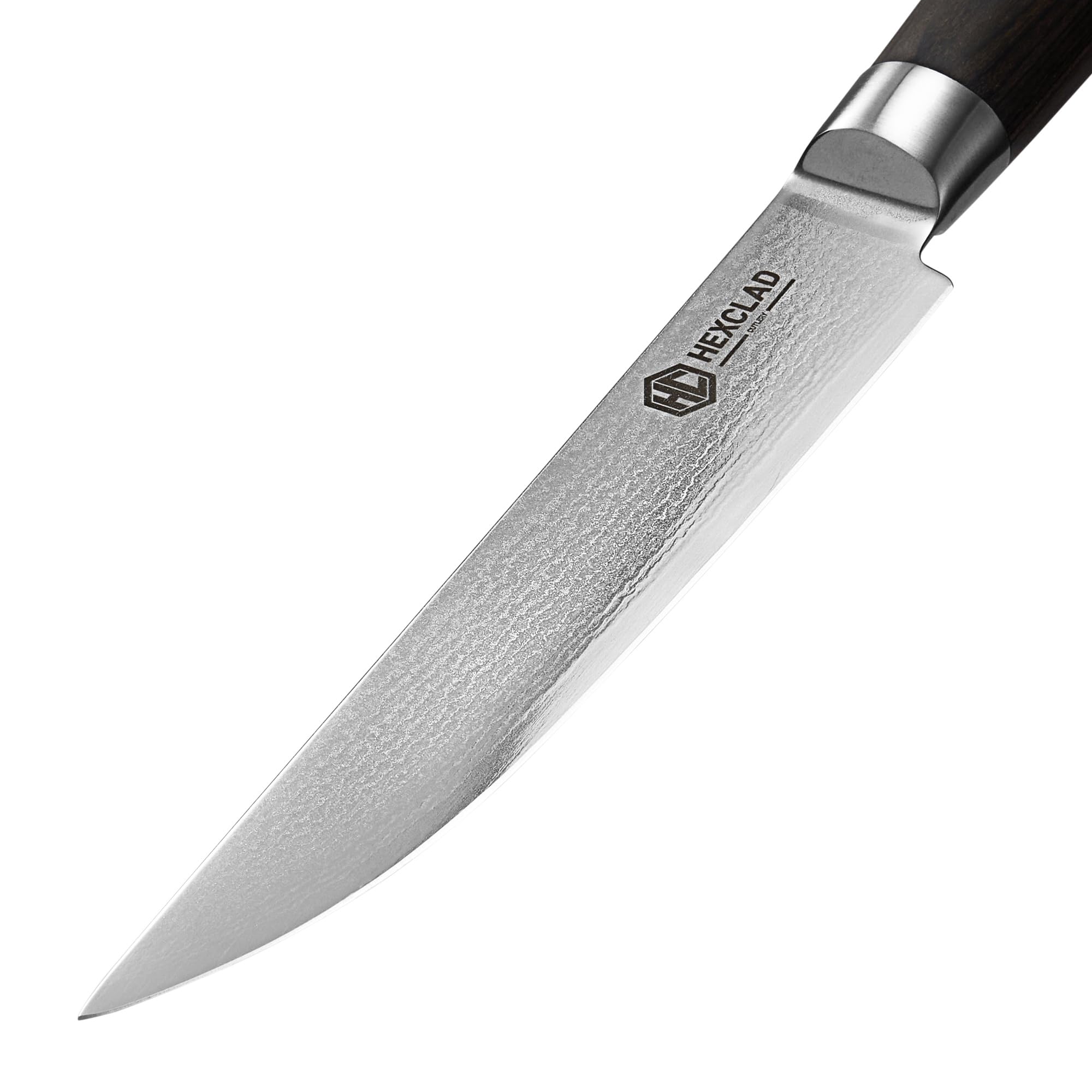 Amazon.com: HexClad Espresso Steak Knife Set, 4-Pieces Damascus